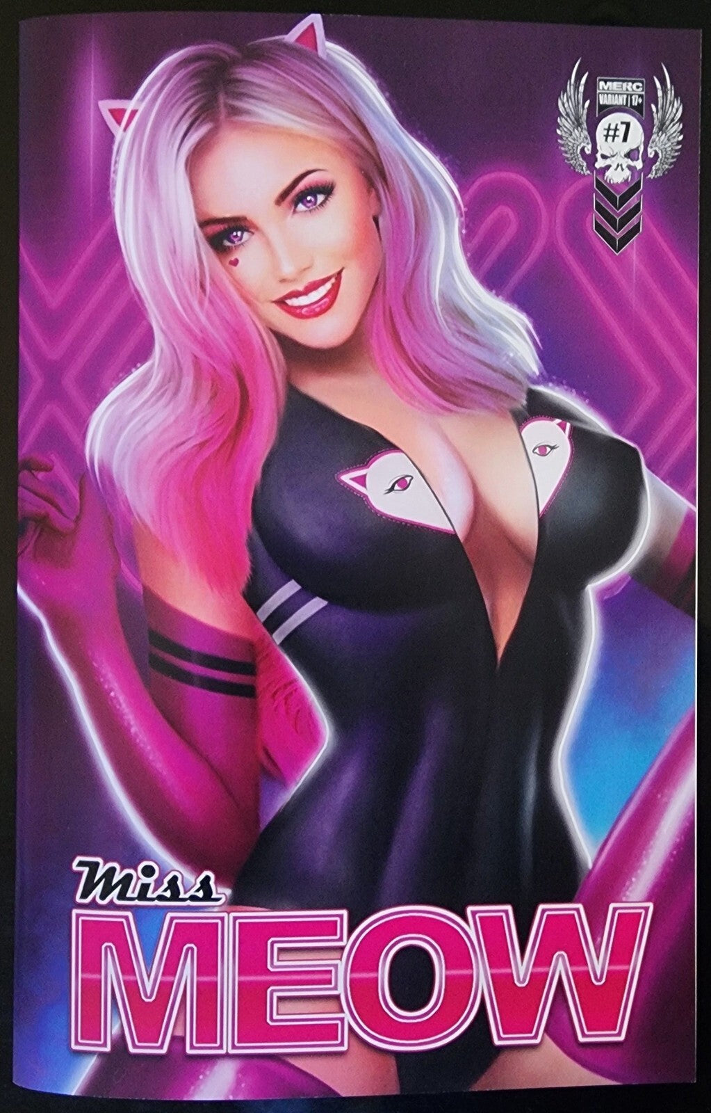 Miss Meow #7 Piper Rudich "Neon" Variant Kickstarter Cover