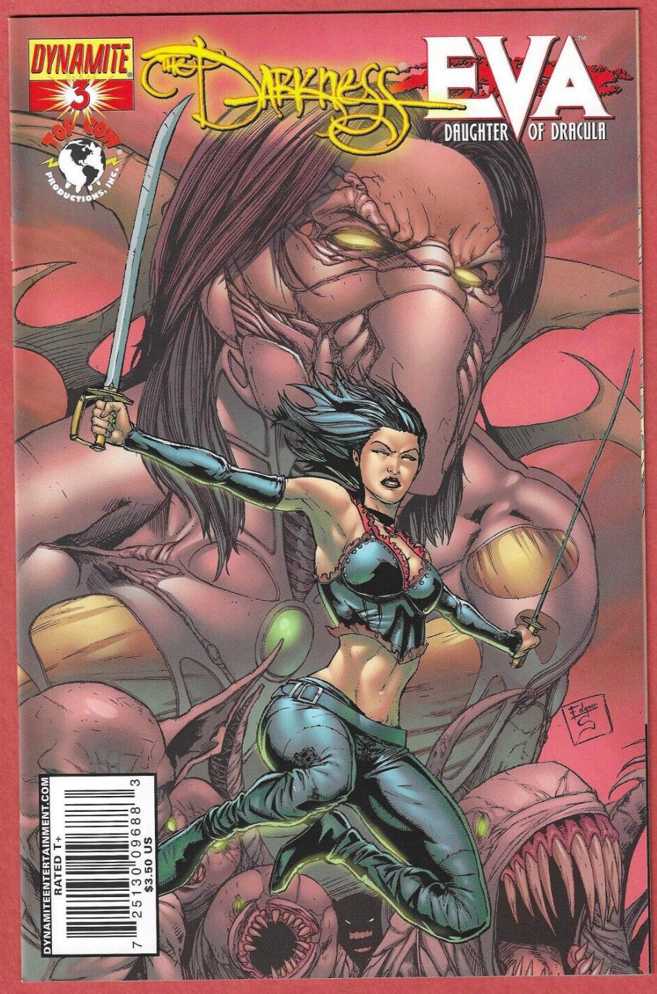 Darkness vs Eva Daughter of Dracula #1-4 (Dynamite) Lot set run 1 2 3 4