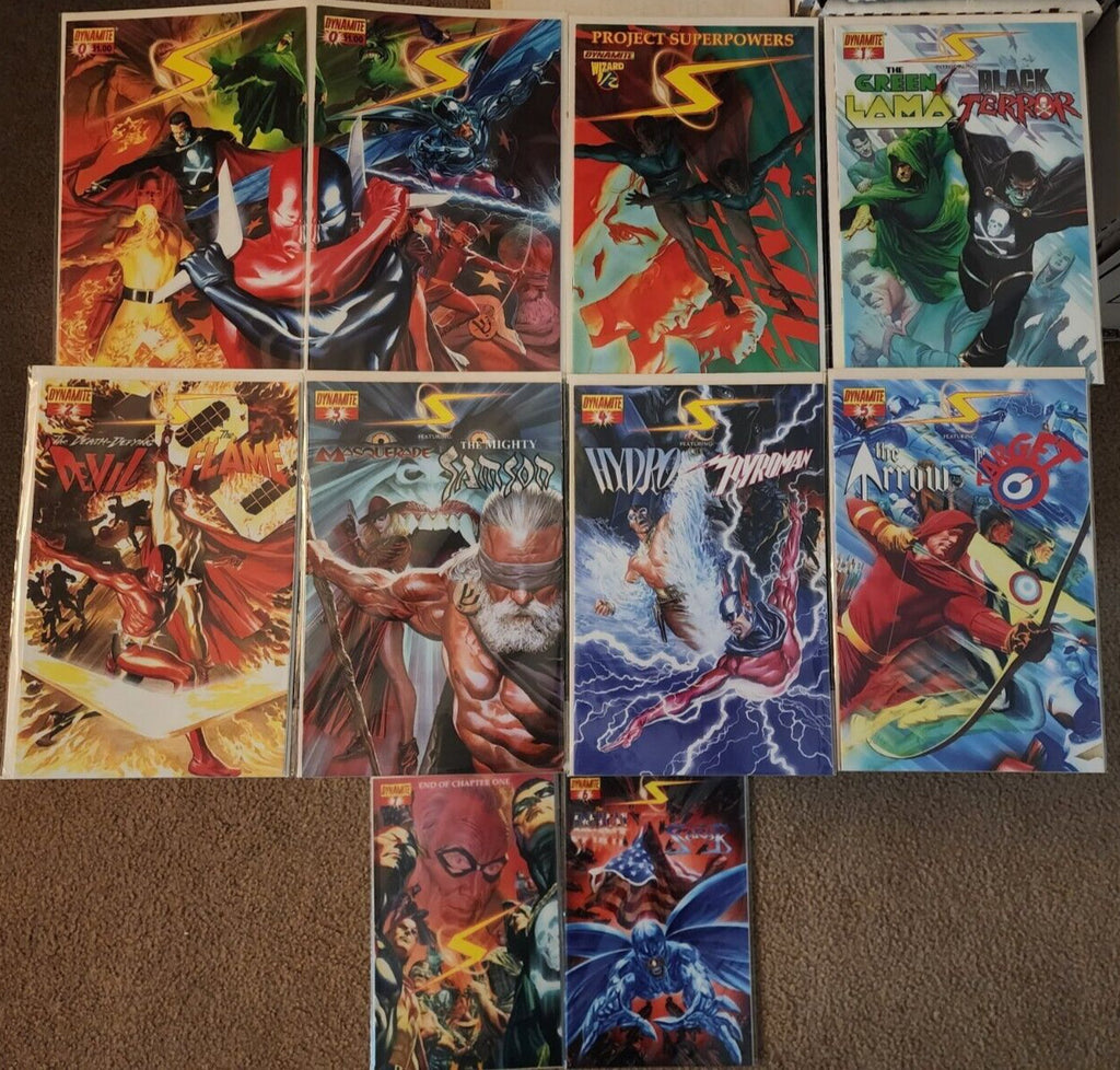 Project Superpowers Chapter 1 #0-7 Complete 1/2 X-Mas Christmas Carol Alex Ross