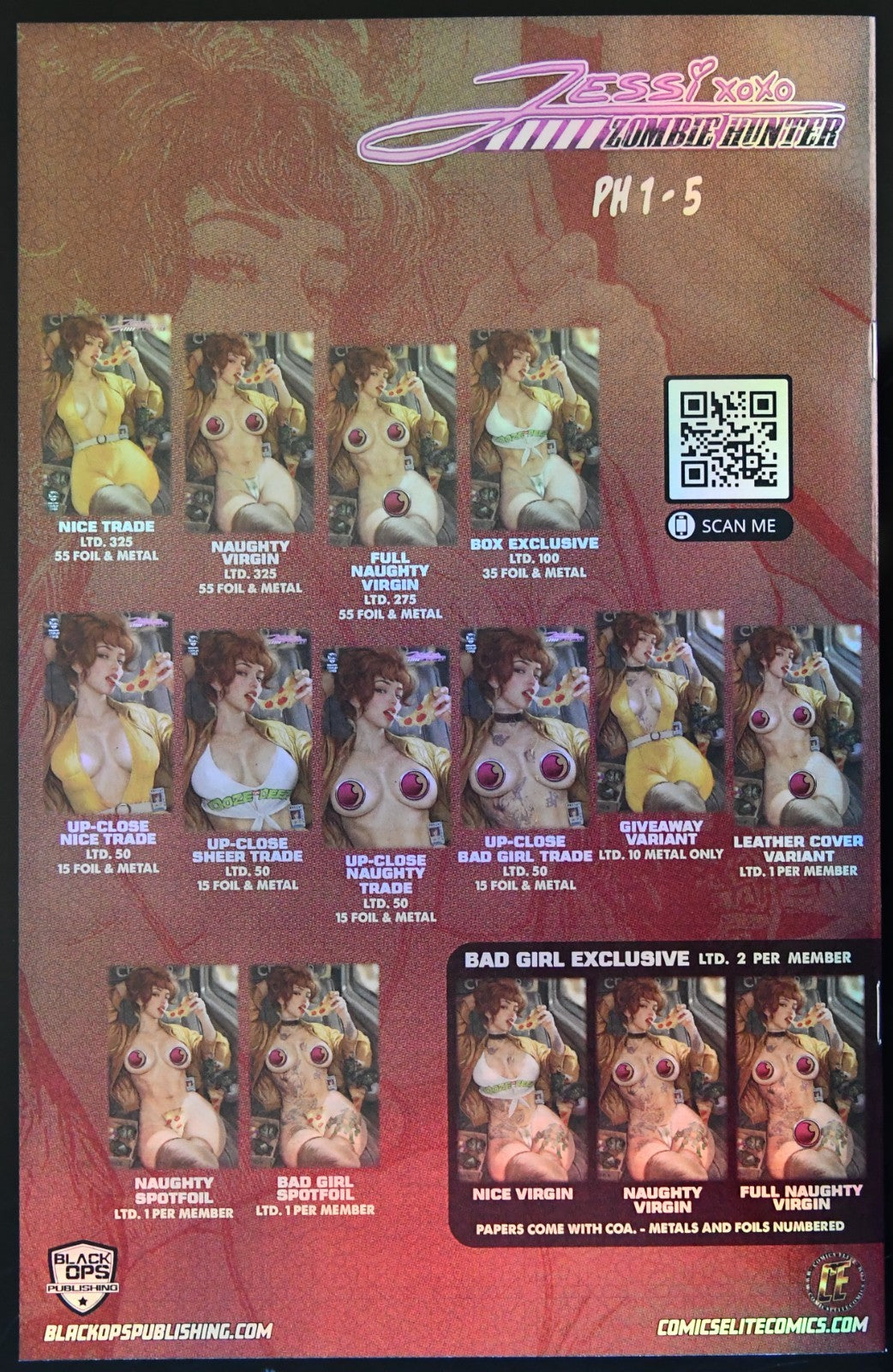 Jessi Zombie Hunter #2 Shikarii Turtle Babe Bad Girl Full Naughty Foil Ltd 3/30