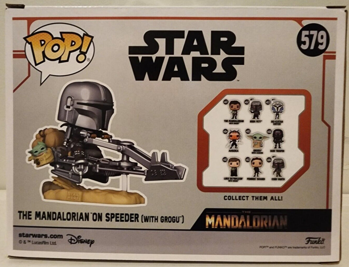 Funko Pop! The Mandalorian on Speeder (with Grogu) #579 Star Wars