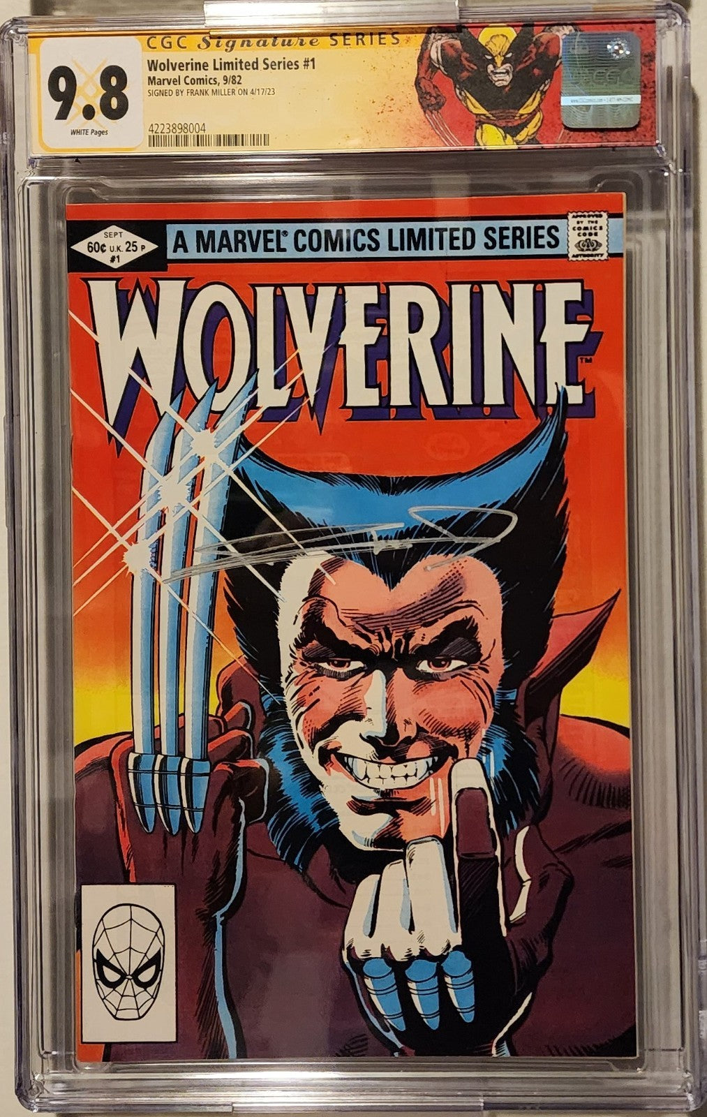 Wolverine Limited Series #1-4 CGC 9.8 Signed Set Chris Claremont & Frank Miller