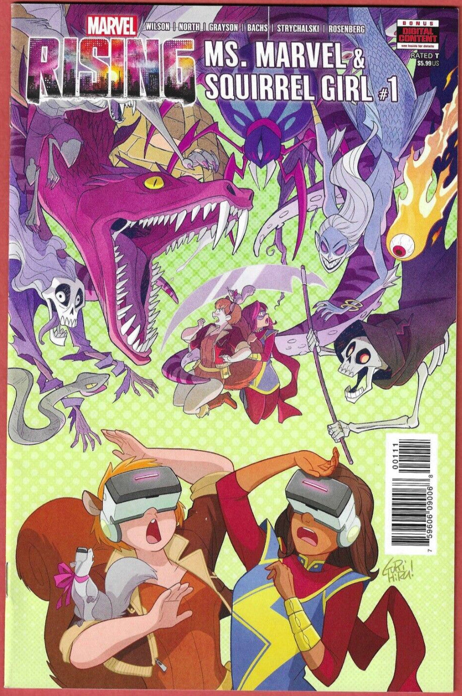 MARVEL RISING: MS MARVEL & SQUIRREL GIRL #1 2018 Gurihiru Cvr Error Missing Page