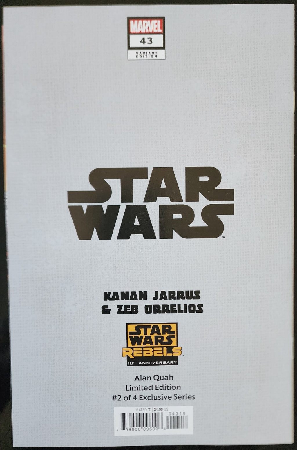 STAR WARS #43 - ALAN QUAH - C2E2 EXCLUSIVE VIRGIN VARIANT W/COA LTD 168/999