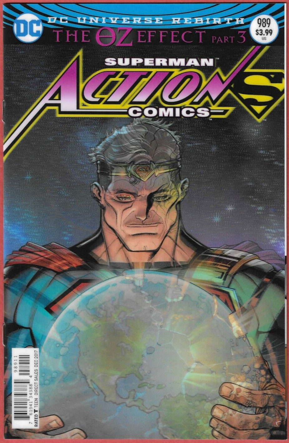 Superman Action Comics #989 The Oz Effect Lenticular Cover (DC Comics, Dec 2017)