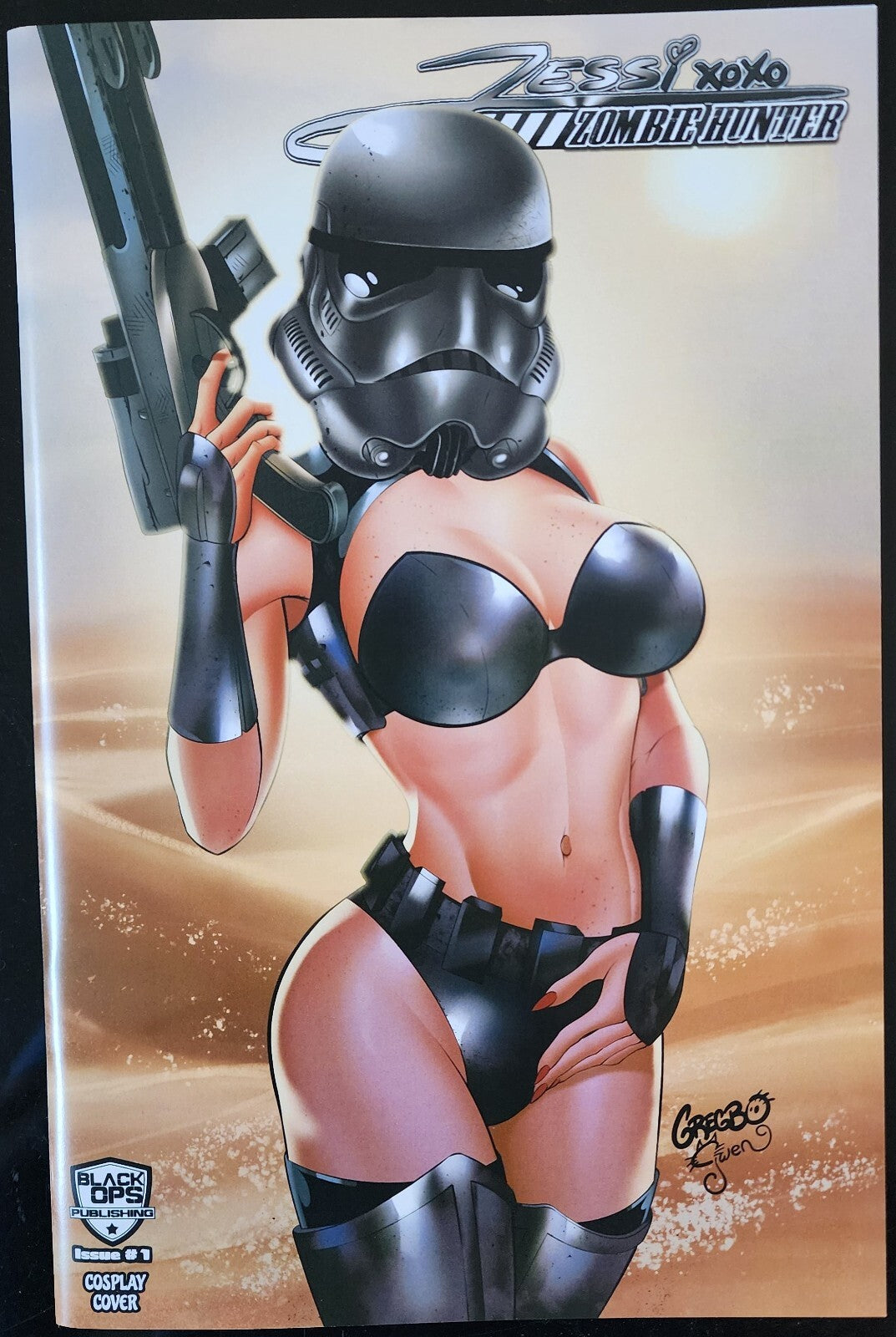 Jessi Zombie Hunter #1 Gregbo Nice Trade Stormtrooper Black Ltd 150 Star Wars