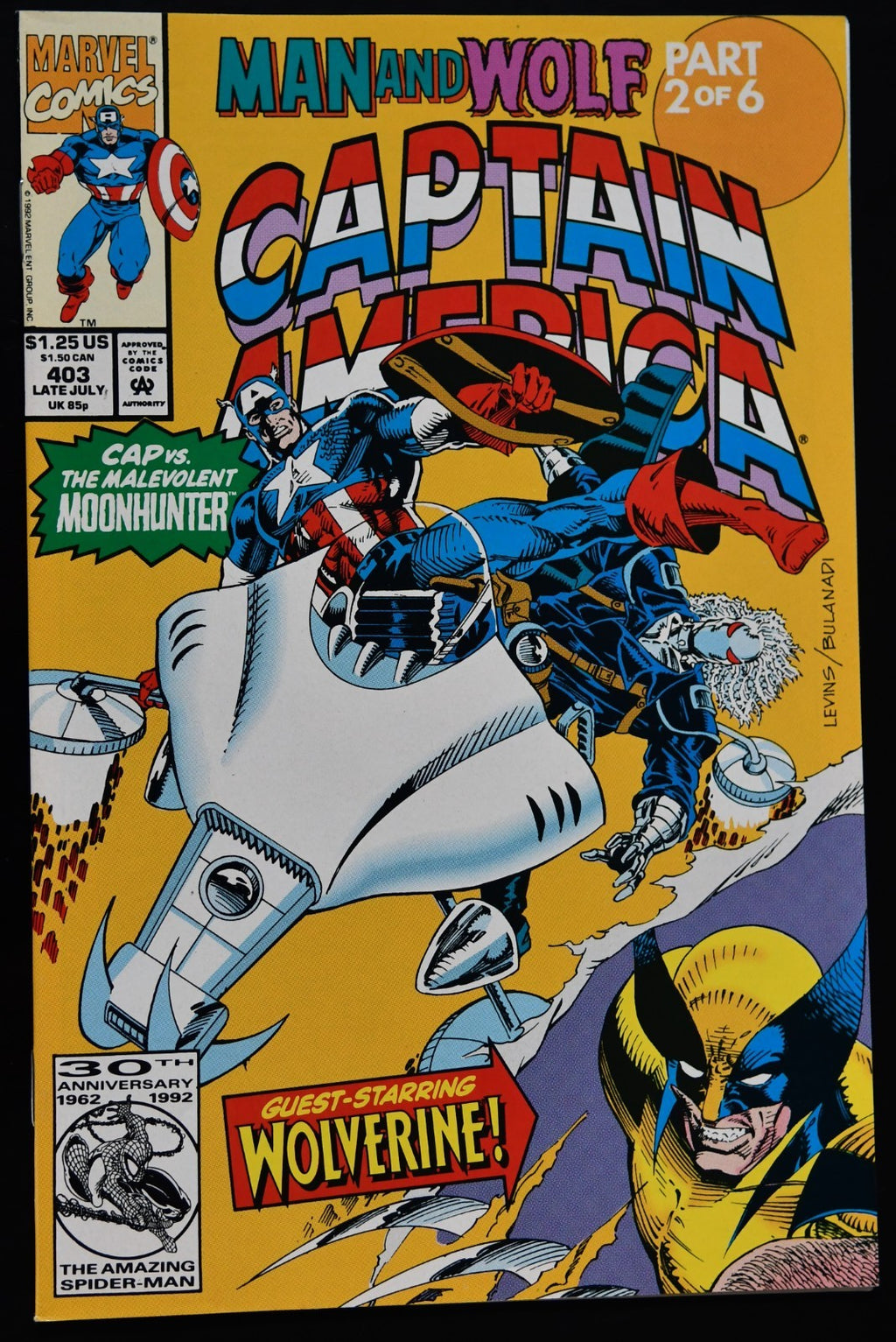 Captain America #403 1992 Man and Wolf Wolverine