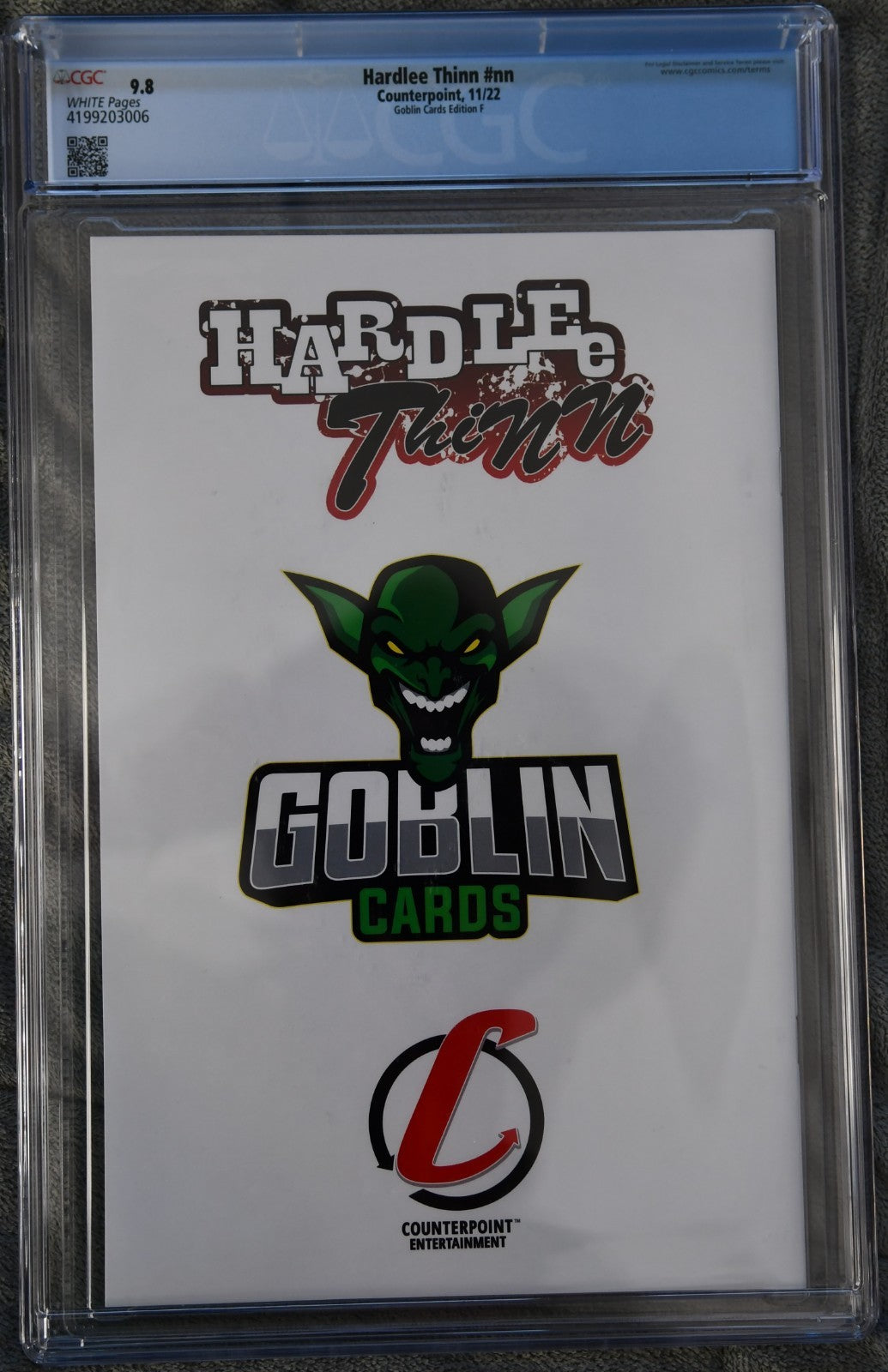 Hardlee Thinn #nn Goblin Cards Edition F CGC 9.8 2022 Ltd 60/132