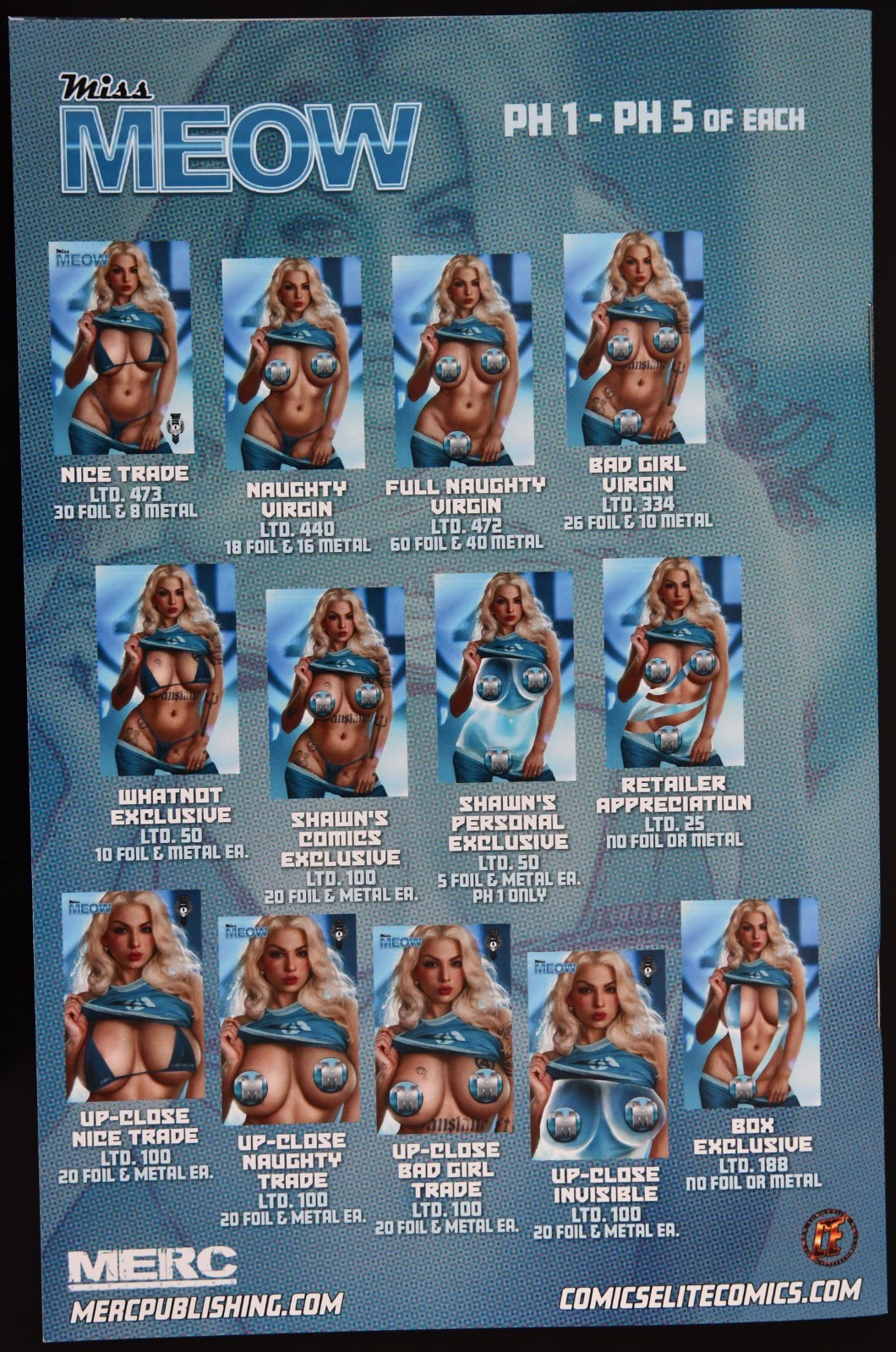 PH2 Miss Meow #8 Shikarii Fan-Tastic Invisible Woman 5 Book Box Set