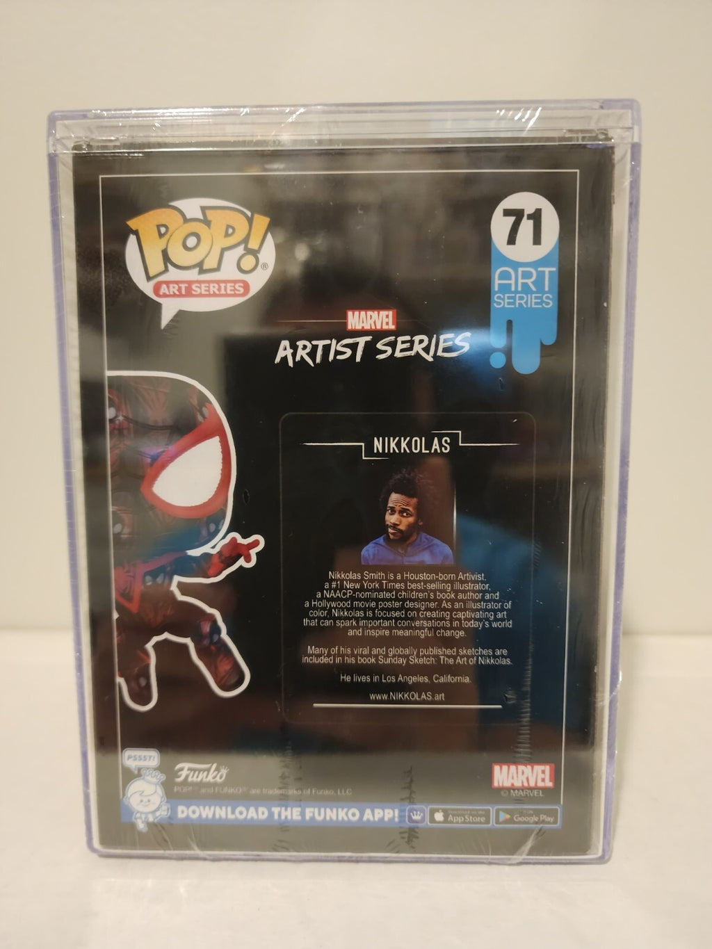 Funko Pop! Art Series Marvel: MILES MORALES SPIDER-MAN #71 Target Exclusive