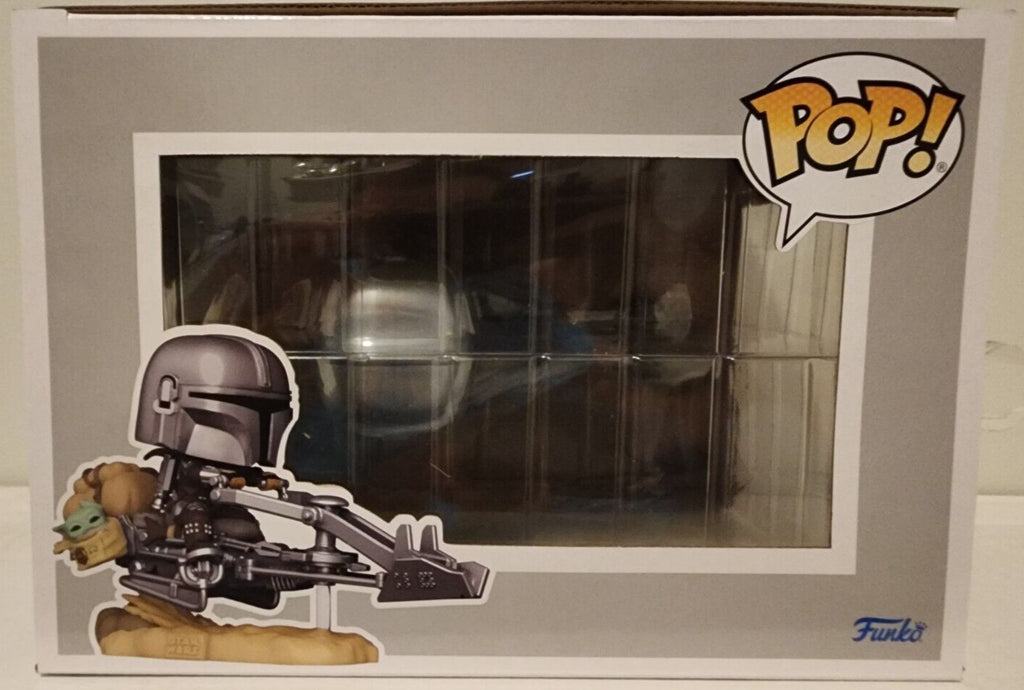 Funko Pop! The Mandalorian on Speeder (with Grogu) #579 Star Wars