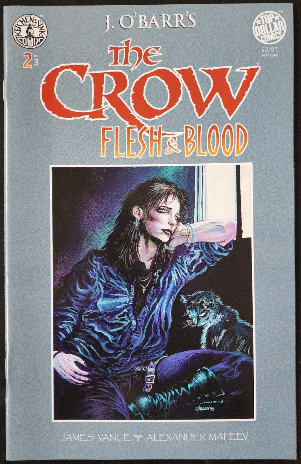 The Crow Flesh & Blood 1-3 Complete Kitchen Sink Comix J. O'Barr's Copy 1