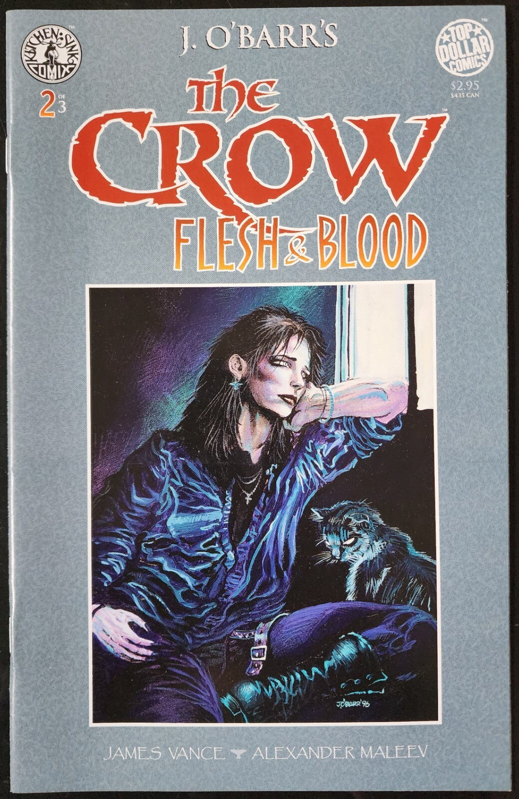 The Crow Flesh & Blood 1-3 Complete Kitchen Sink Comix J. O'Barr's Copy 1