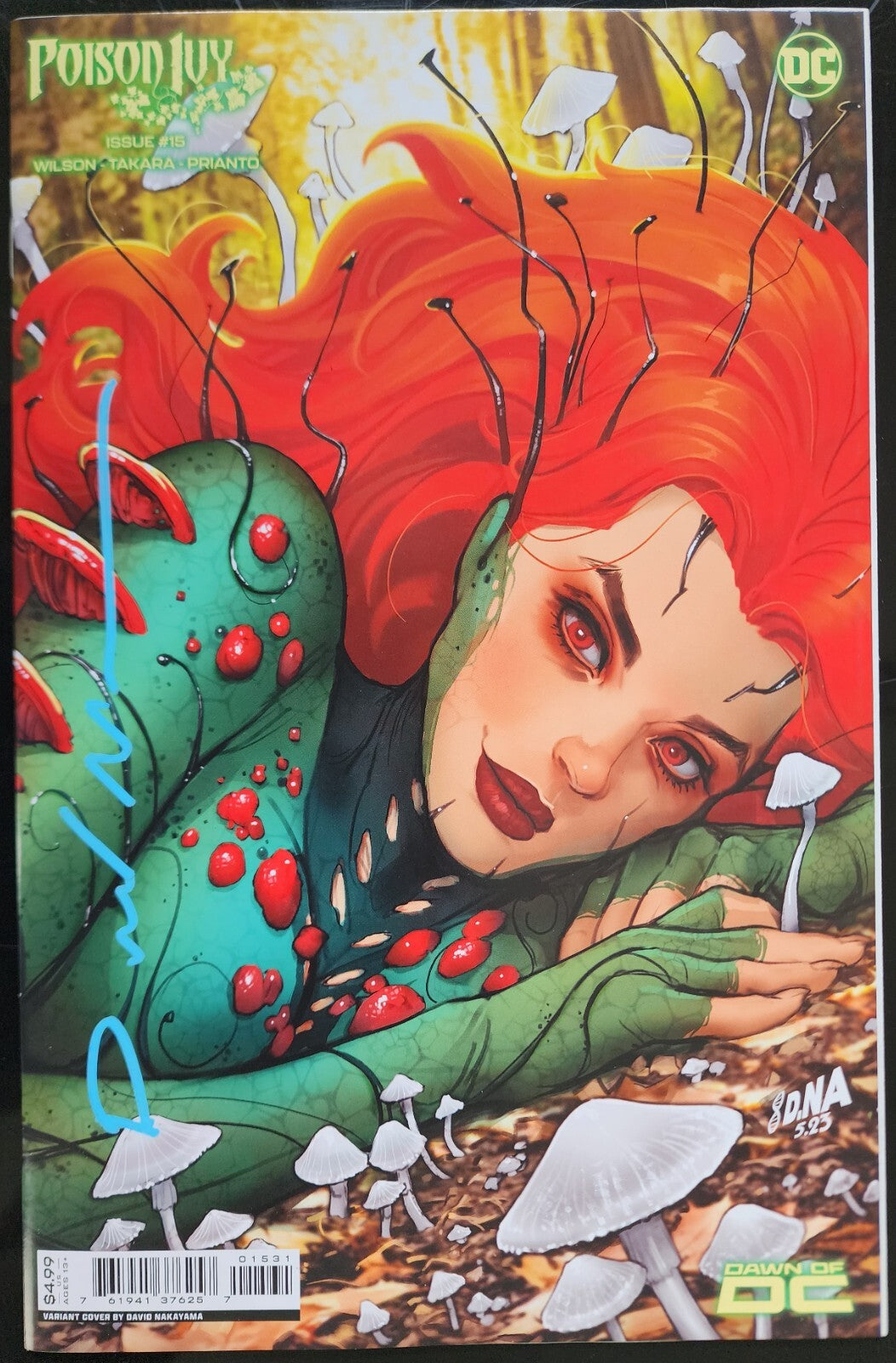 Signed Poison Ivy #15 Cover B David Nakayama Card Stock Variant