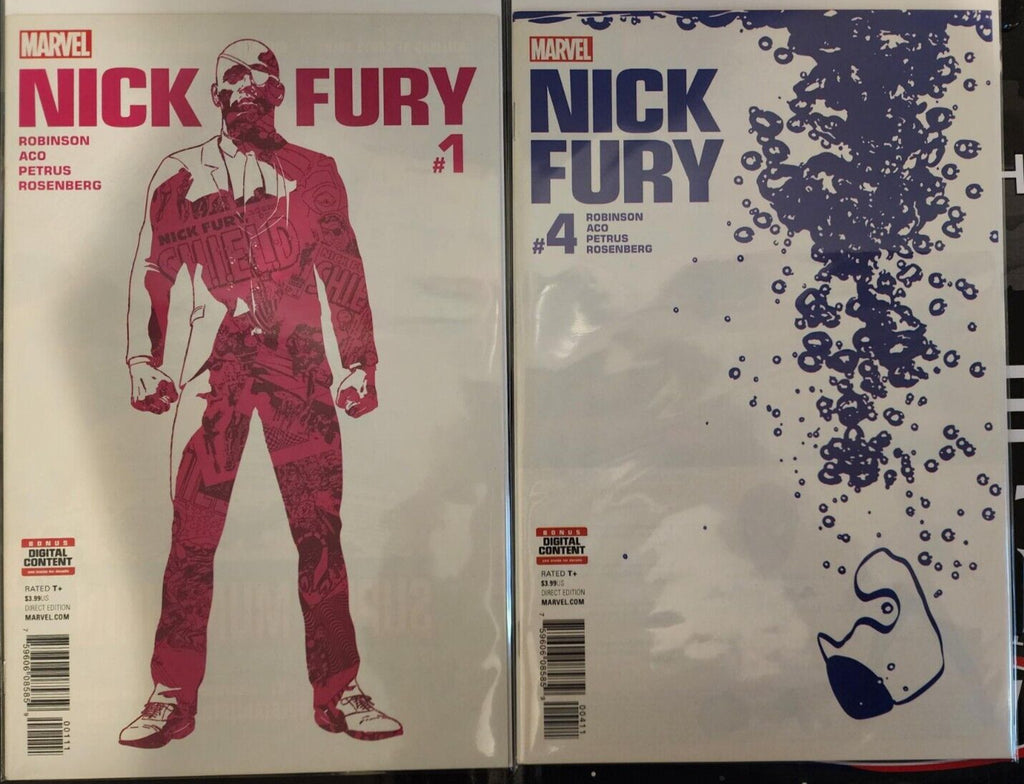 NICK FURY #1, #4 Avengers Marvel MCU 2017 Robinson, Rosenberg, Aco Petris