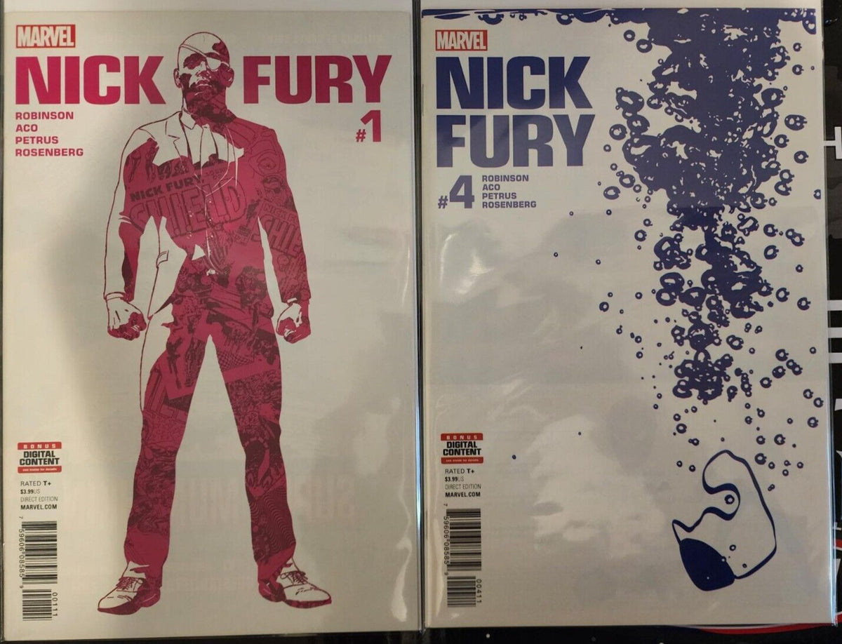 NICK FURY #1, #4 Avengers Marvel MCU 2017 Robinson, Rosenberg, Aco Petris