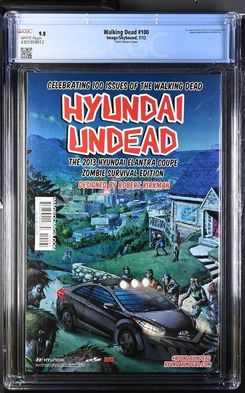 Walking Dead #100 CGC 9.8 Hitch Variant 1st Negan & Lucille Death of Glenn 2012