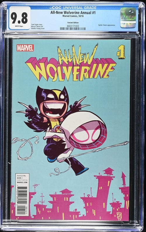 All-New Wolverine Annual #1 CGC 9.8 Skottie Young Variant X-23 Spider-Gwen