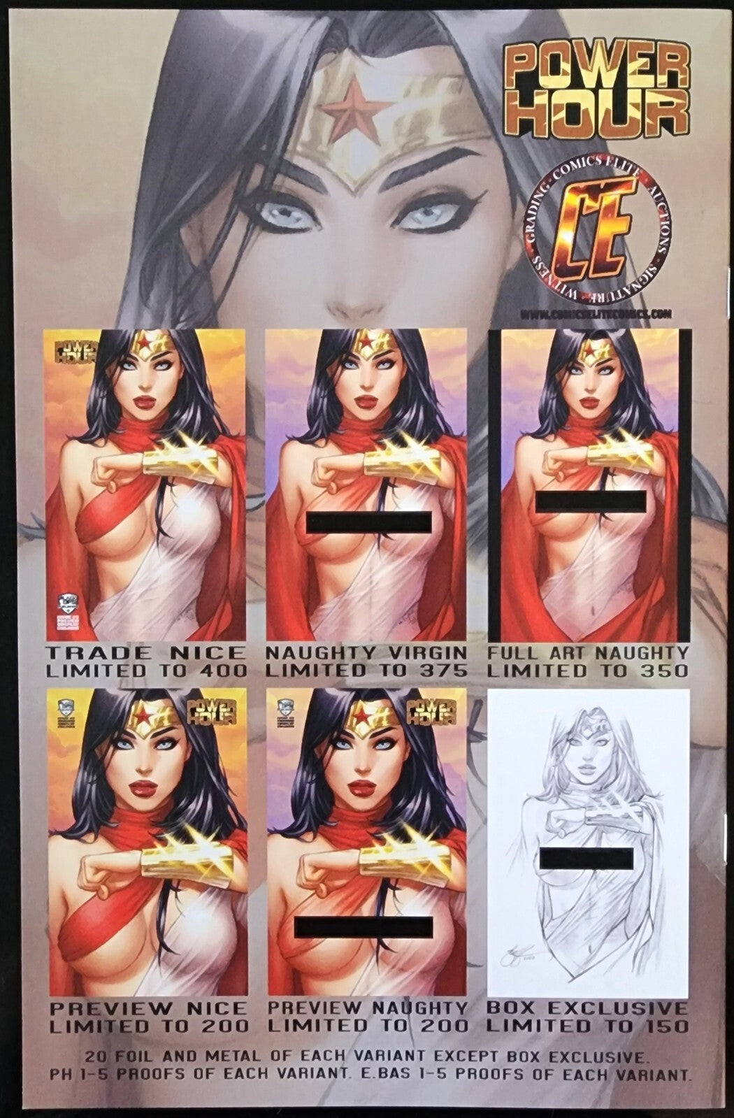 Power Hour #2 Signed eBas Cosplay Full Art Naughty Ltd 350