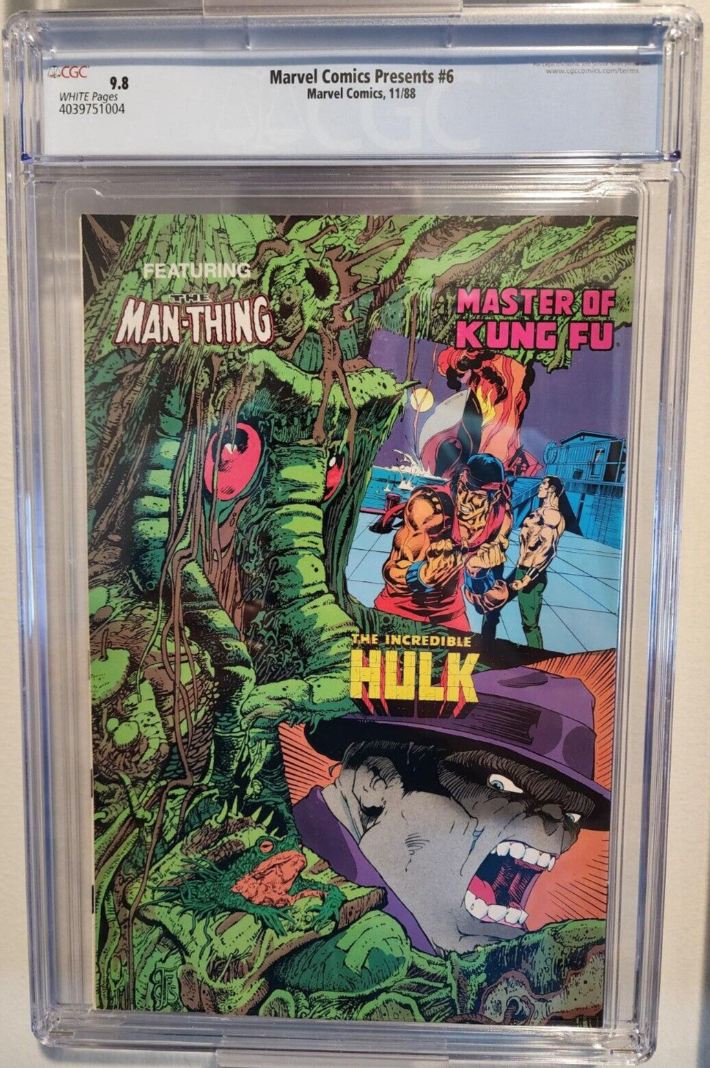 Marvel Comics Presents #6 CGC 9.8 Man Thing Wolverine 1988 Chris Claremont