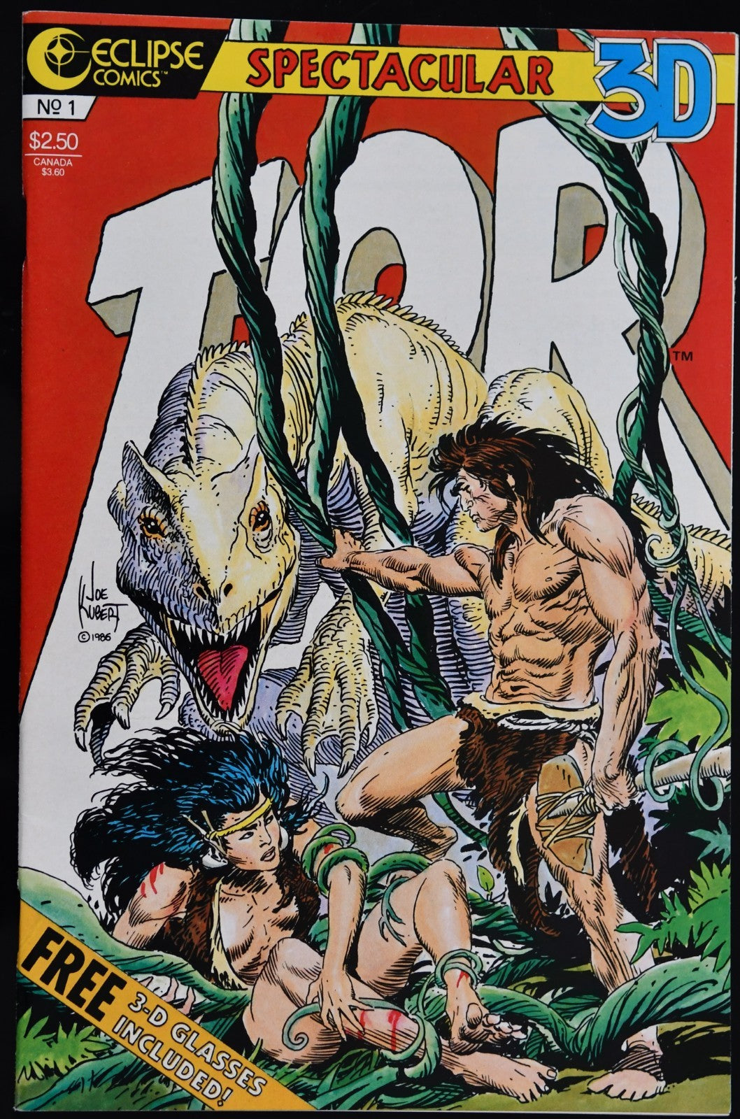 Tor 3D #1 and #2 Joe Kubert Eclipse Comics 1986