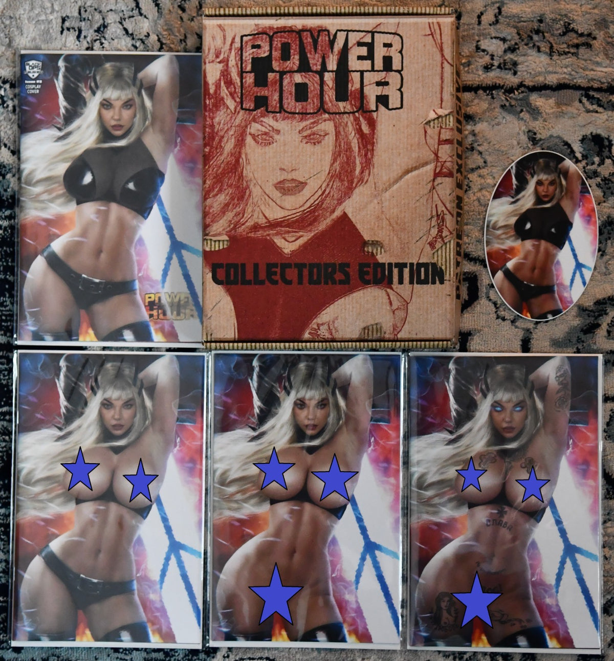 Power Hour #2 Shikarii Magik Sword Girl Patreon 4 Book Box Set Ltd 120