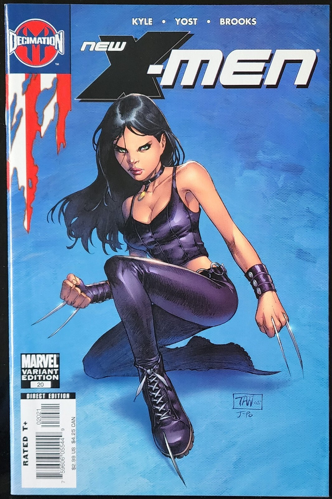 New X-Men #20 Billy Tan Variant 2006 1st app. Aero X-23