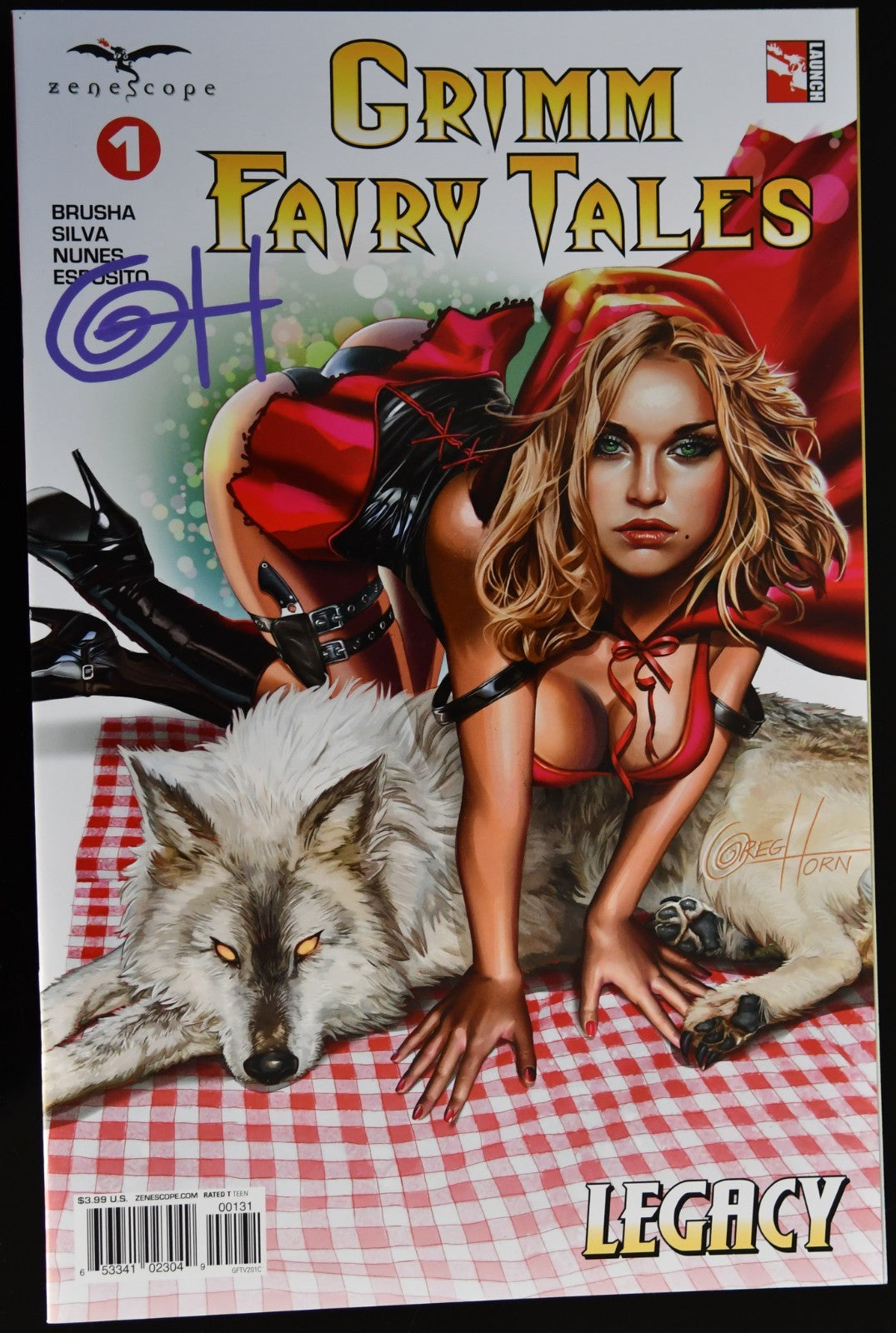 Grimm Fairy Tales #1 Signed Greg Horn 2016 cpy2