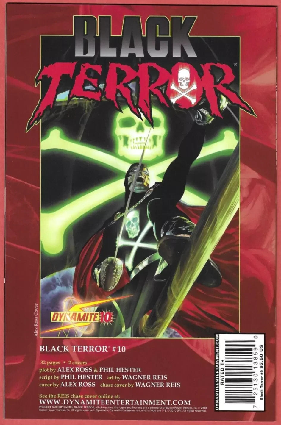 Black Terror #1-9 Alex Ross Dynamite Entertainment 2010