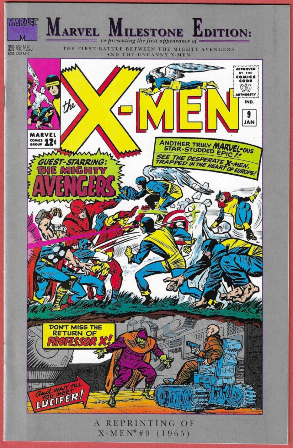 Marvel Comics Milestone Edition #9 VINTAGE 1993 Reprints X Men 9 Avengers