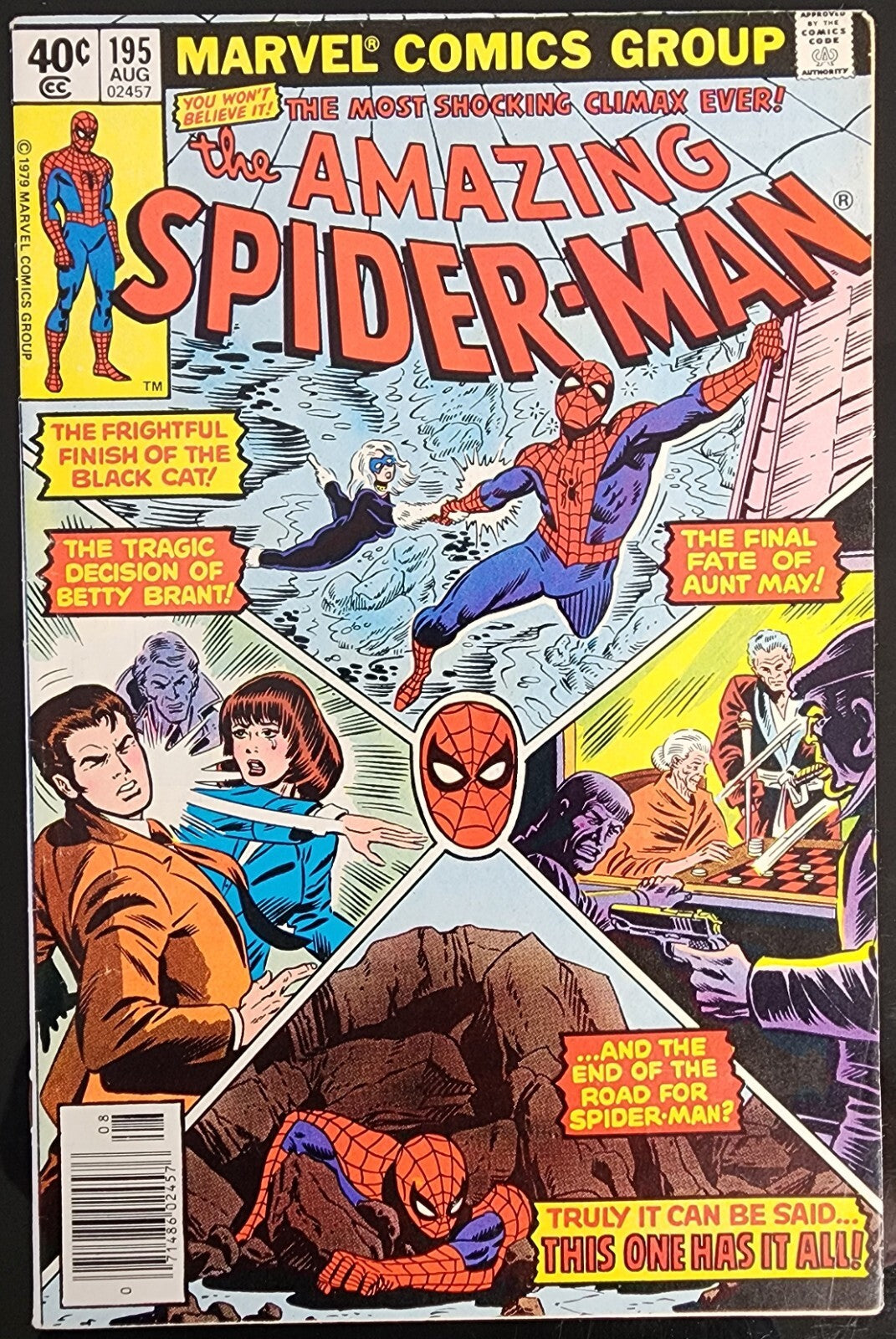 Amazing Spider-Man #188, #195 Origin 2nd app Black Cat 1st Jigsaw cover & more