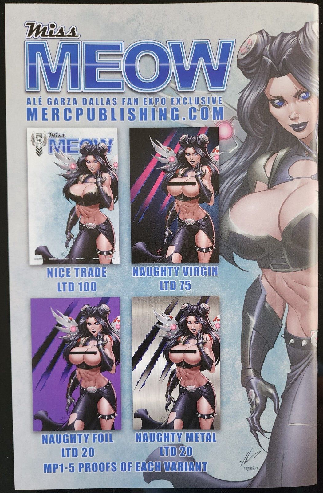 Miss Meow #6 Ale Garza Dallas Fan Expo Naughty Variant LTD 75