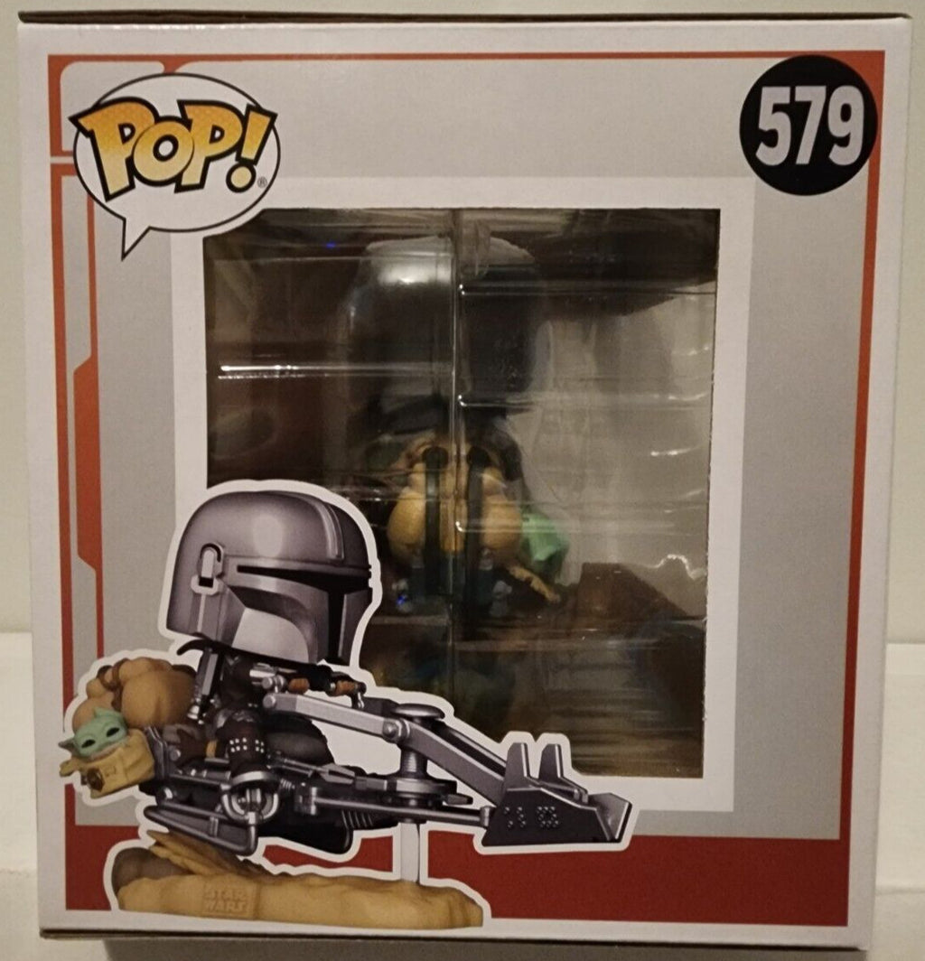 Funko Pop! The Mandalorian on Speeder (with Grogu) #579 Star Wars