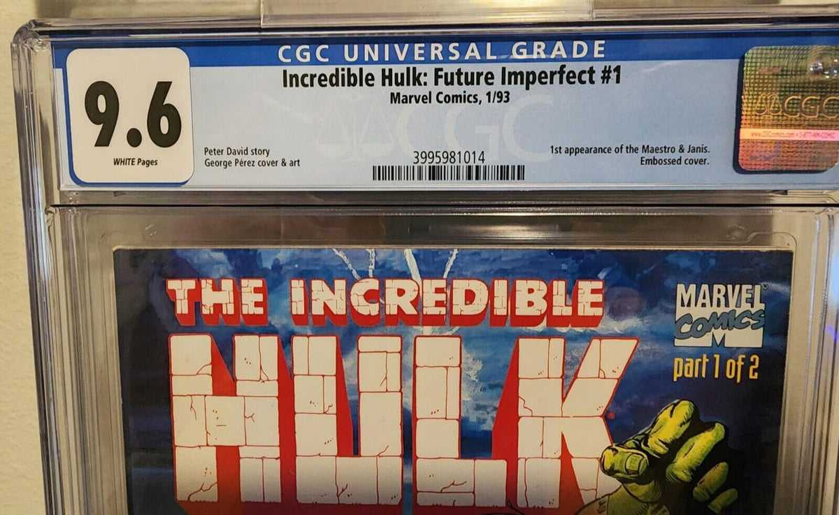 INCREDIBLE HULK #1 FUTURE IMPERFECT CGC 9.6 1ST APPEARANCE MAESTRO JANIS 1993