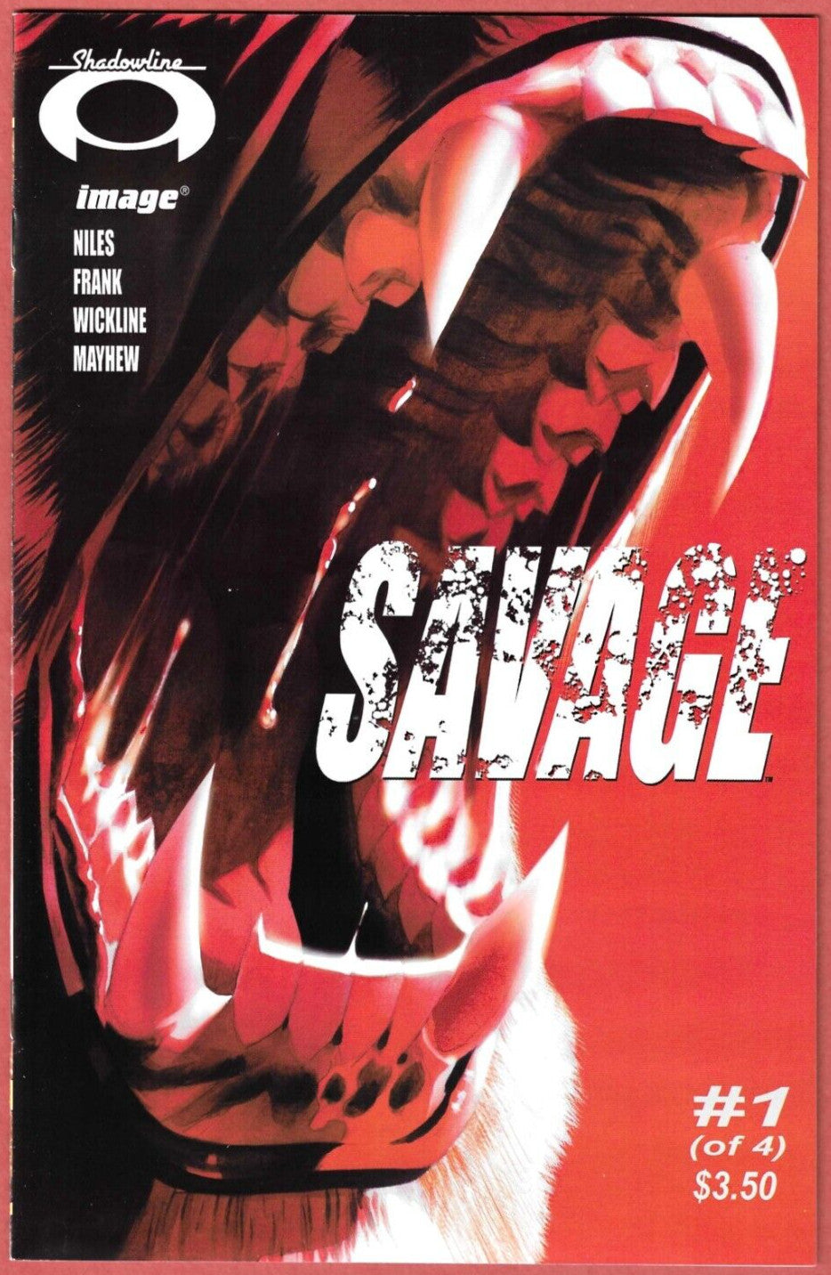 Savage 1, 3, 4 Image Comics Shadowline Niles Mayhew 2008