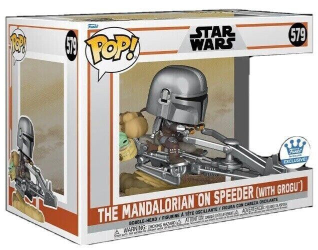 Funko Pop! The Mandalorian on Speeder (with Grogu) #579 Star Wars