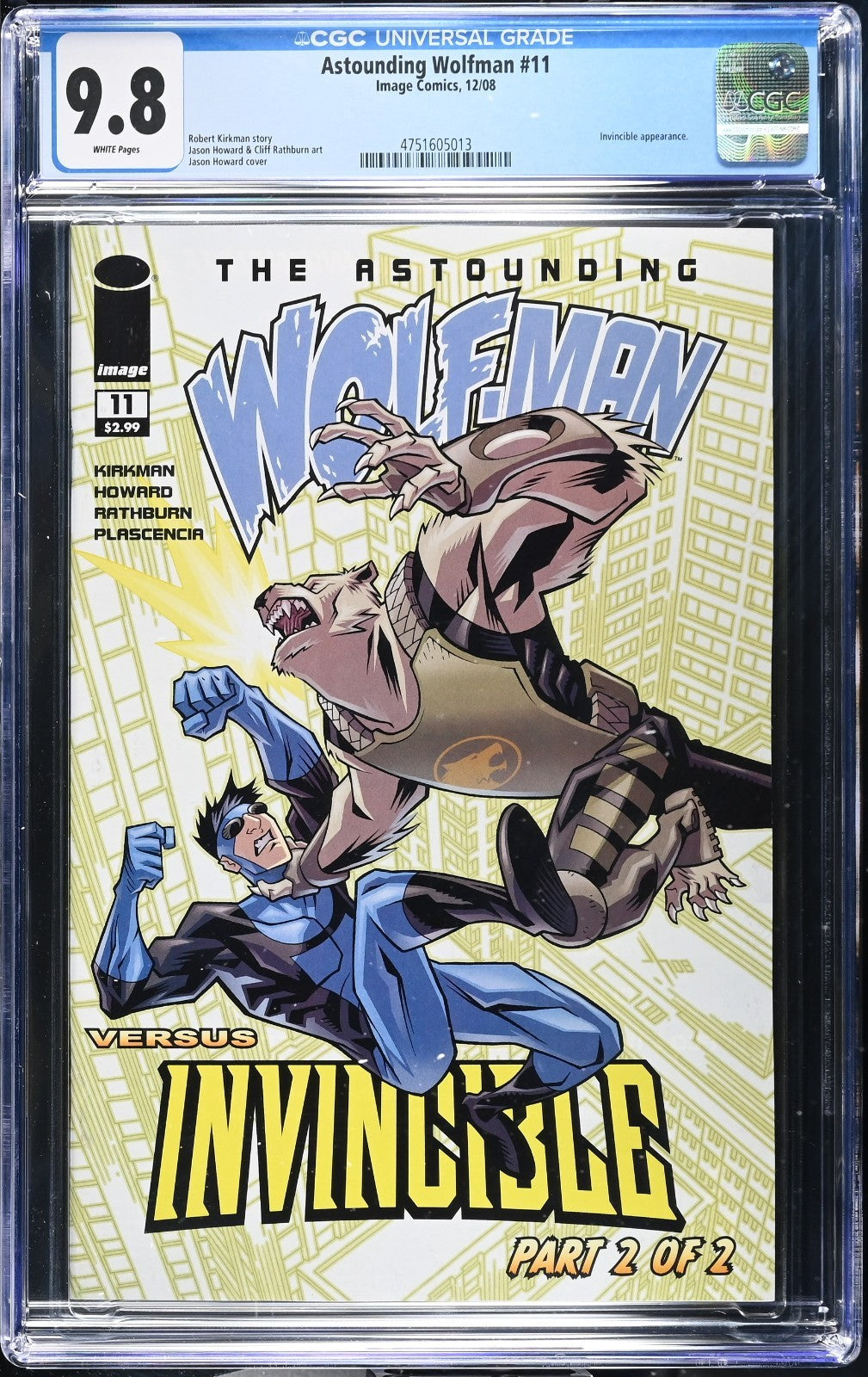 Invincible #57 vs Astounding Wolfman #11 Pt 1 & Pt2 CGC 9.8 Set