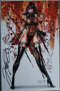 WHITE WIDOW #7 FREDDY KRUEGER COSPLAY JAMIE TYNDALL SIGNED W/ COA Ltd 100