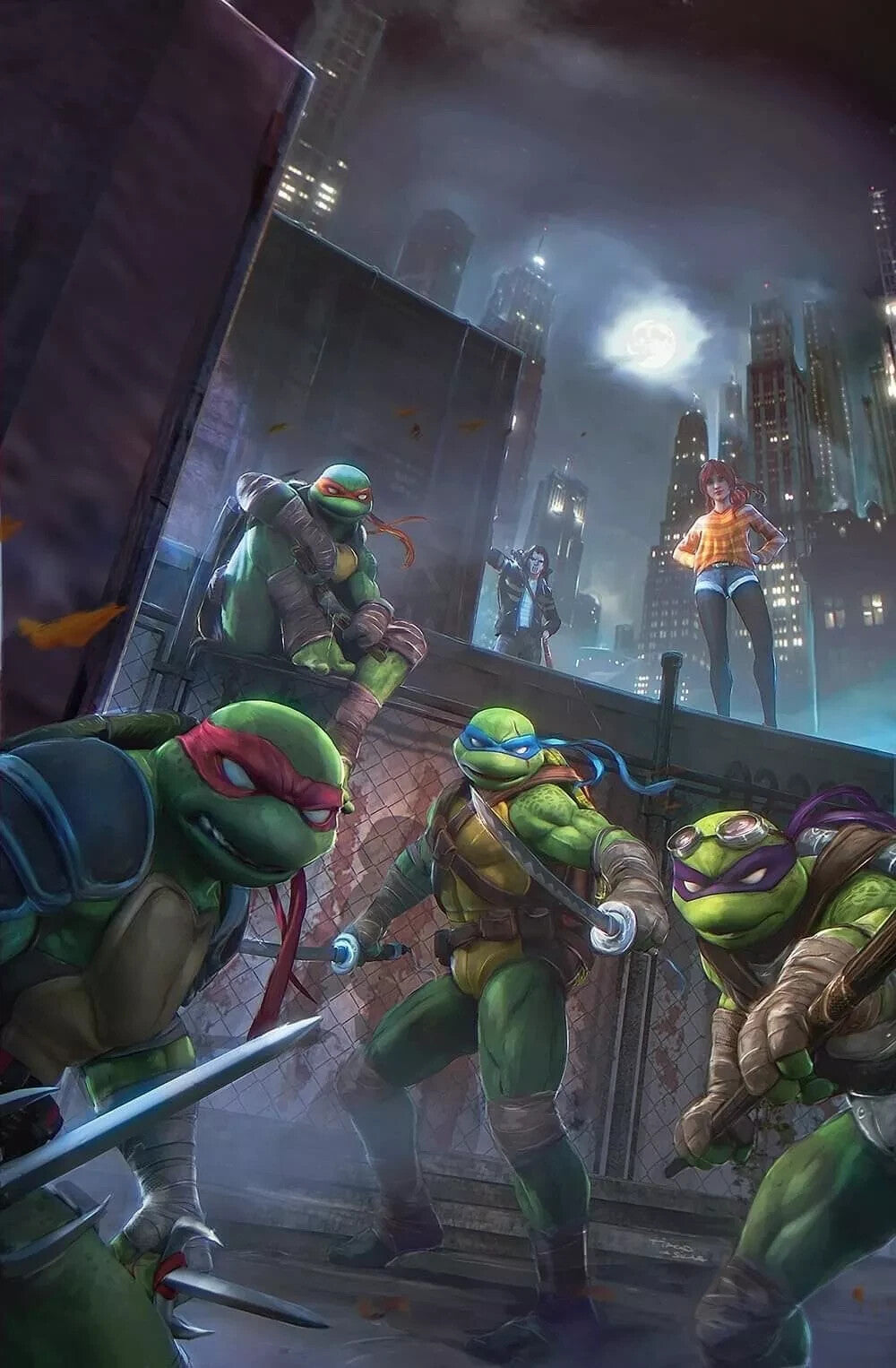 🔥 TEENAGE MUTANT NINJA TURTLES ALPHA #1 TIAGO DA SILVA Variant A LTD 500