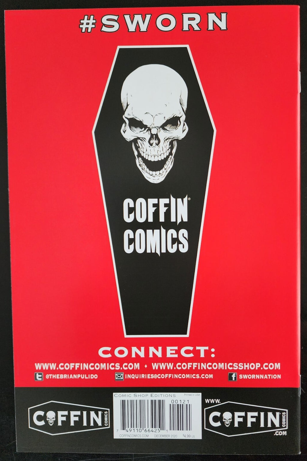 LADY DEATH BLASPHEMY ANTHEM #1 MATT MERHOFF AZURE VARIANT COFFIN COMICS 2020