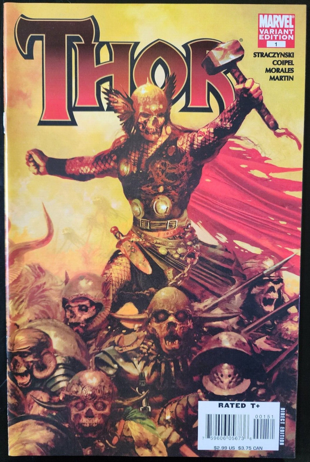 Thor Vol 3, #1 Arthur Suydam Zombie Variant 2007 Copy 2