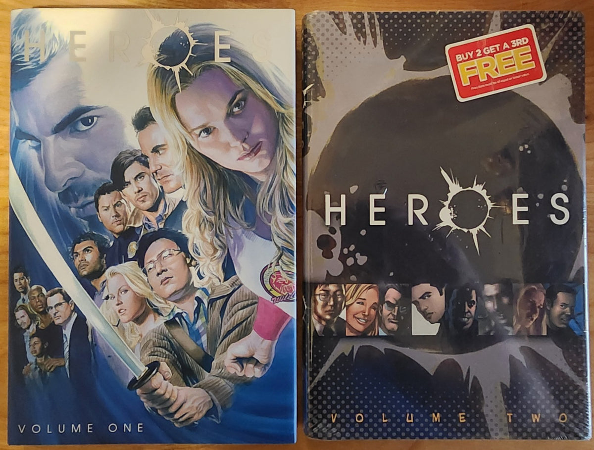 Heroes Volume One and Two Hardcover Graphic Novel Set Alex Ross 2007 2008