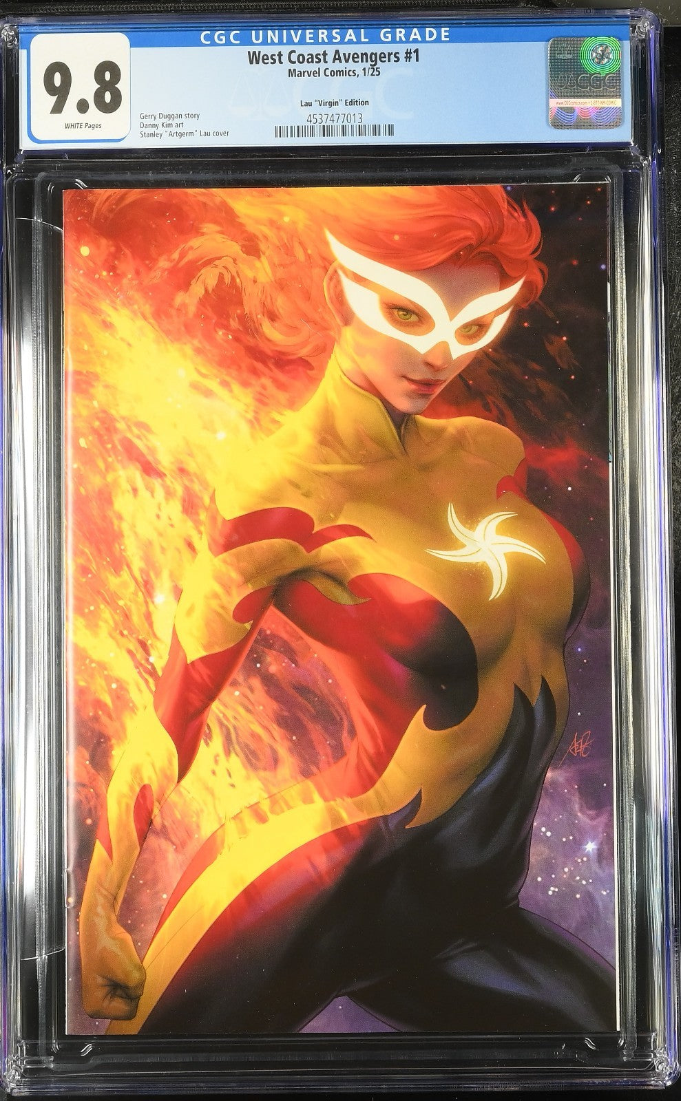 West Coast Avengers #1 Artgerm Virgin Firestar 1:100 Variant CGC 9.8 Stanley Lau