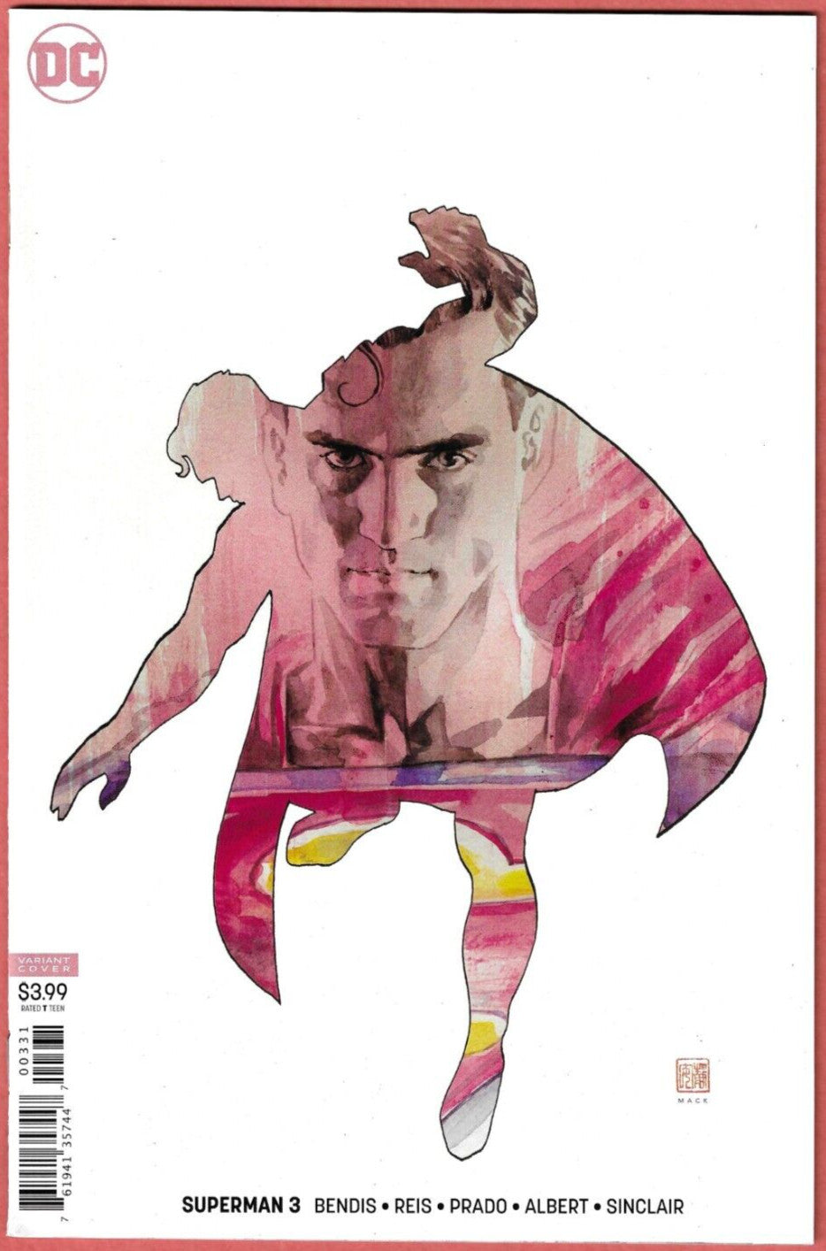 SUPERMAN, VOL 5 #3C 2018 DAVID MACK