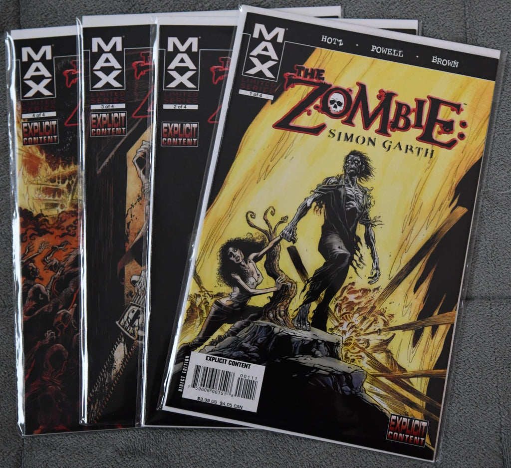 The Zombie: Simone Garth #1-4 2008 Set