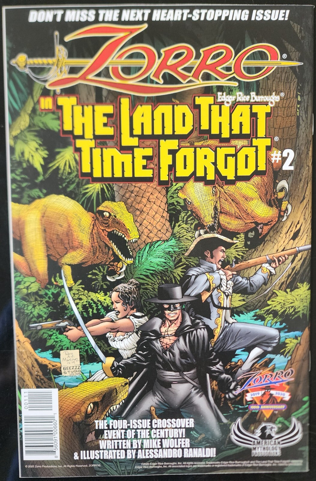 ZORRO IN LAND THAT TIME FORGOT 1 CVR A MARTINEZ (AMERICAN MYTHOLOGY)