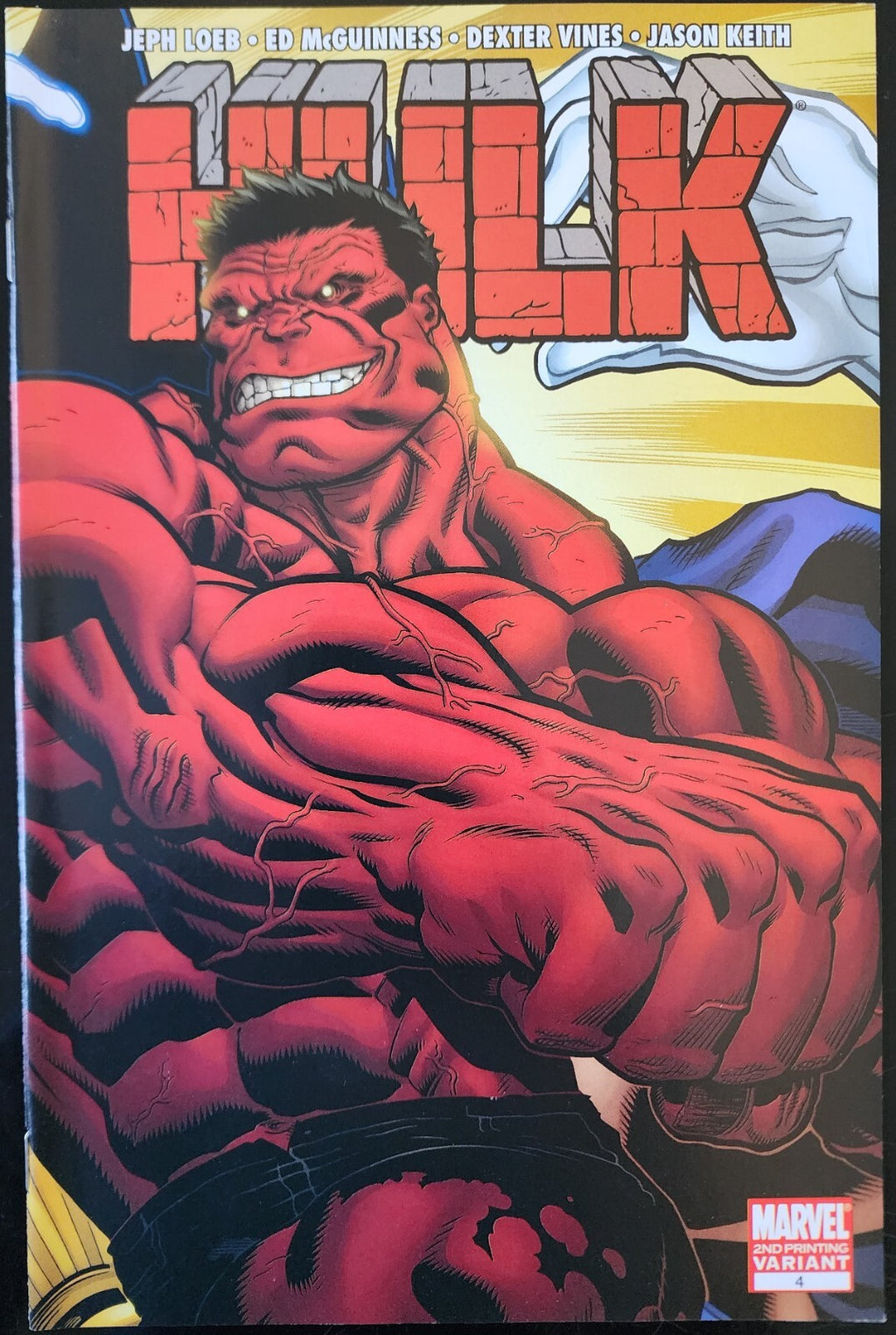 Hulk 4 VARIANT 2nd PRINT McGuinness Wraparound Cover 1st Red VS Green Hulk Cpy 1