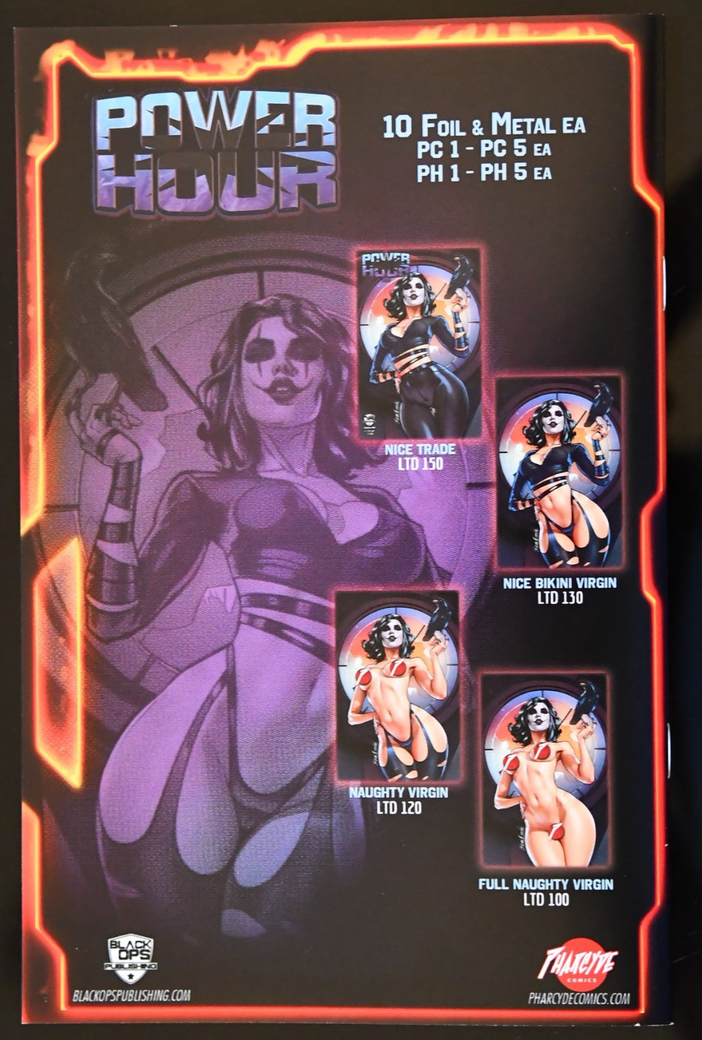Power Hour #2 Signed Brian Miroglio Trade/Naughty Virgin Variant Set w/COA