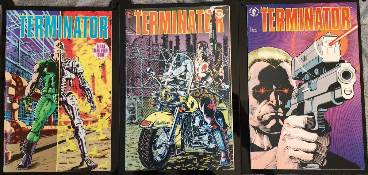 The Terminator 1,2,3 1990 Dark Horse Comic 2nd Set