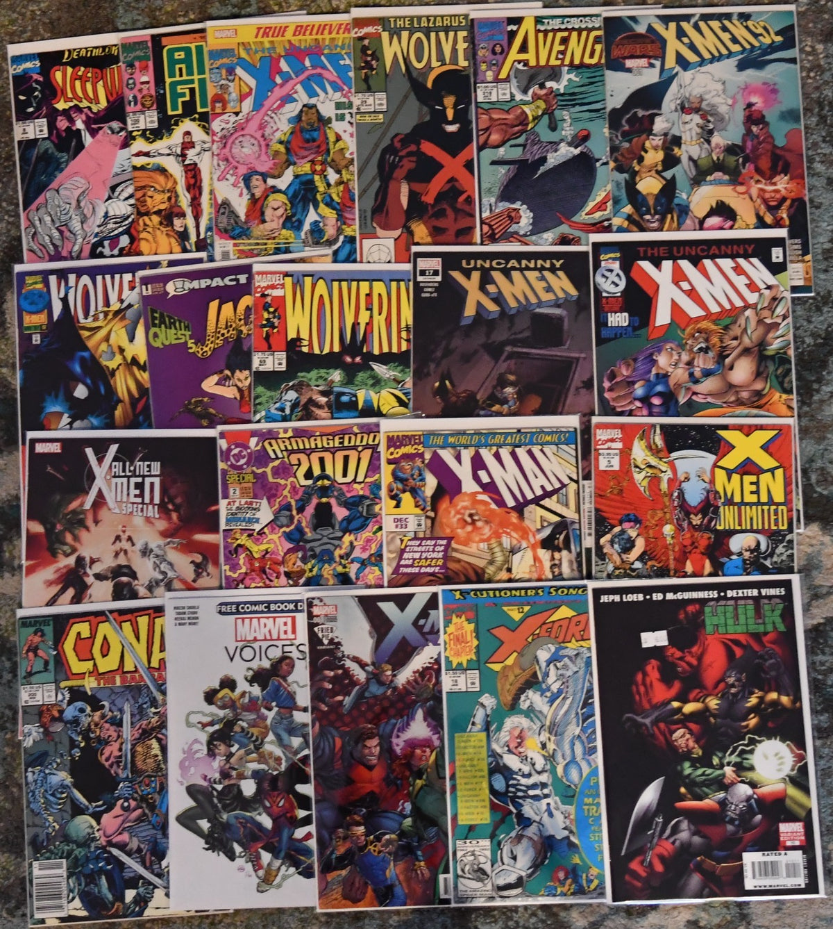 Marvel/DC/Indie Mixed Lot of 101 Comics Wolverine, X-Men, Batman, Avengers